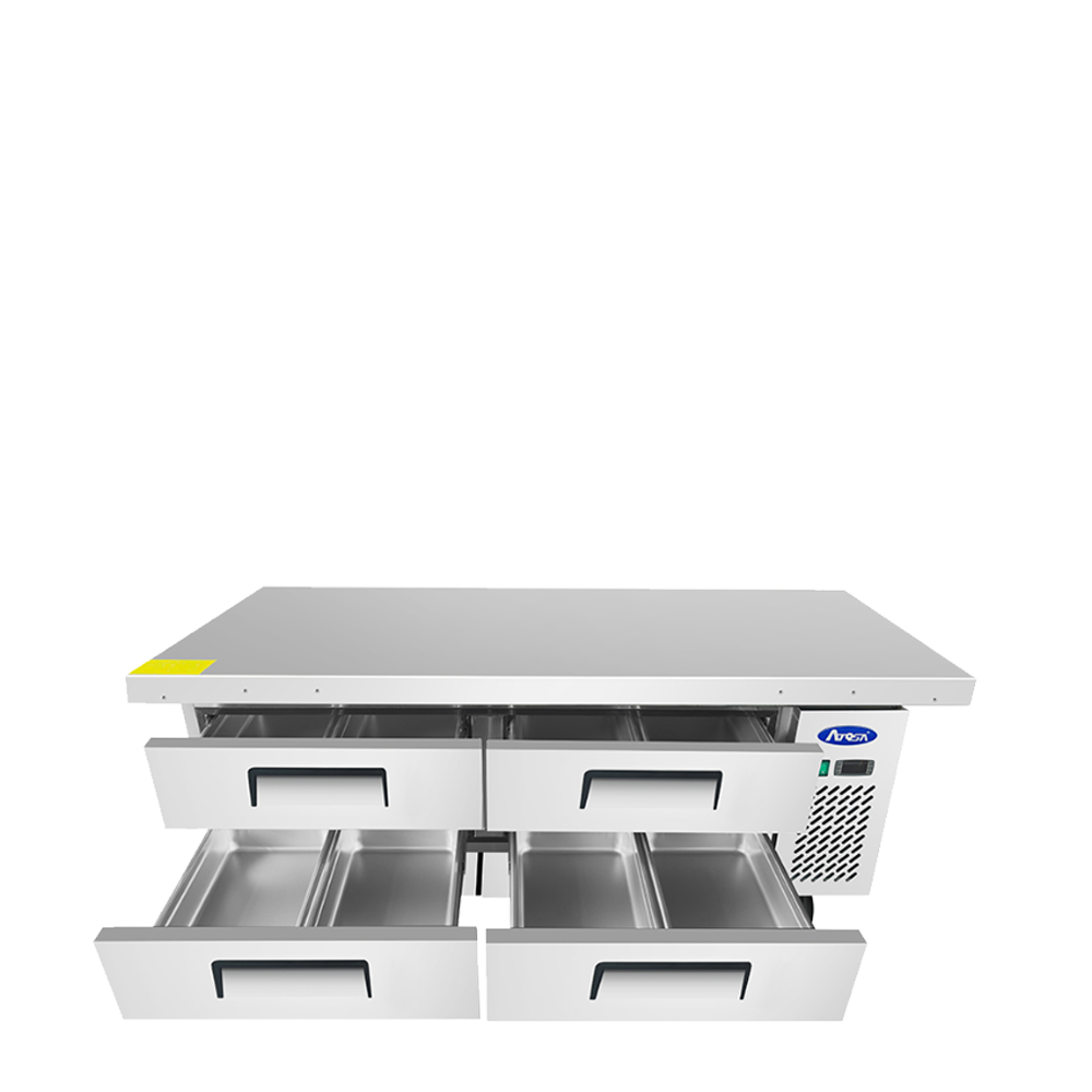 Atosa MGF8454GR 76'' Extended Top Chef Base with 72'' Cabinet
