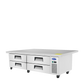 Atosa MGF8454GR 76'' Extended Top Chef Base with 72'' Cabinet Dimensions: 76 W * 32-1/8 D * 26-3/5 H