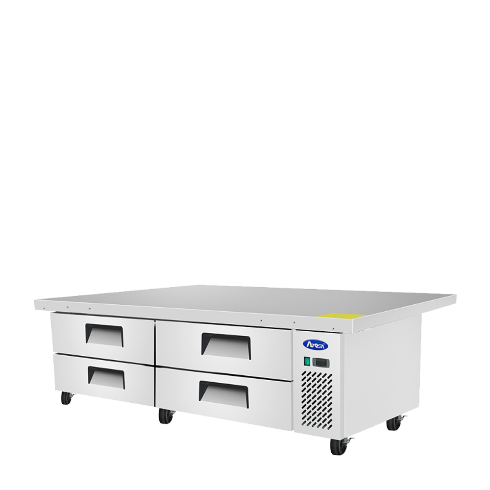 Atosa MGF8454GR 76'' Extended Top Chef Base with 72'' Cabinet