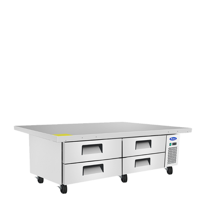 Atosa MGF8454GR 76'' Extended Top Chef Base with 72'' Cabinet