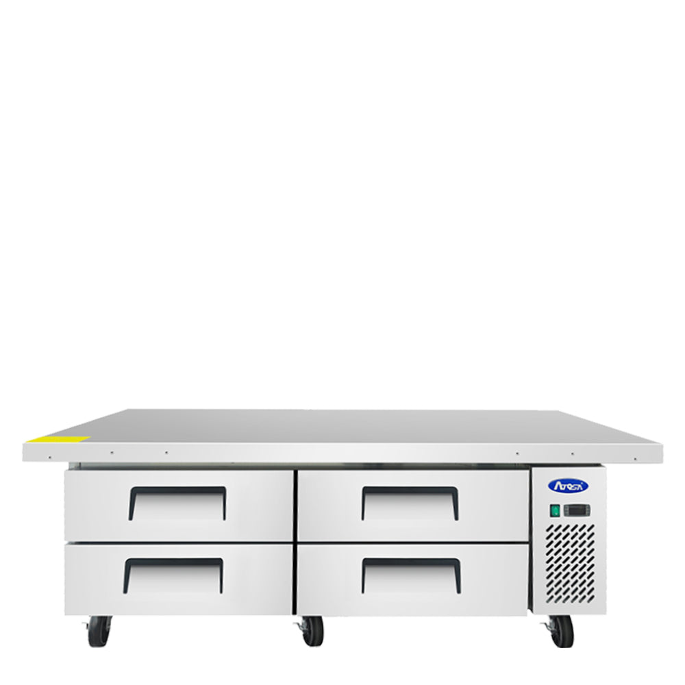 Atosa MGF8454GR 76'' Extended Top Chef Base with 72'' Cabinet