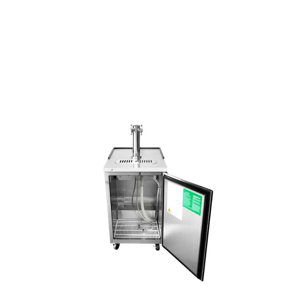 Atosa MKC23GR 23" Keg Cooler - S/S-with 1 Dual Tap Tower Dimension: 23 W * 31-1/10 D * 39-3/10 H