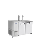 Atosa MKC58GR 58'' Keg Cooler -S/S-with 2 Dual Tap Towers Dimension: 57-4/5 W * 28-1/10 D * 40-1/10 H