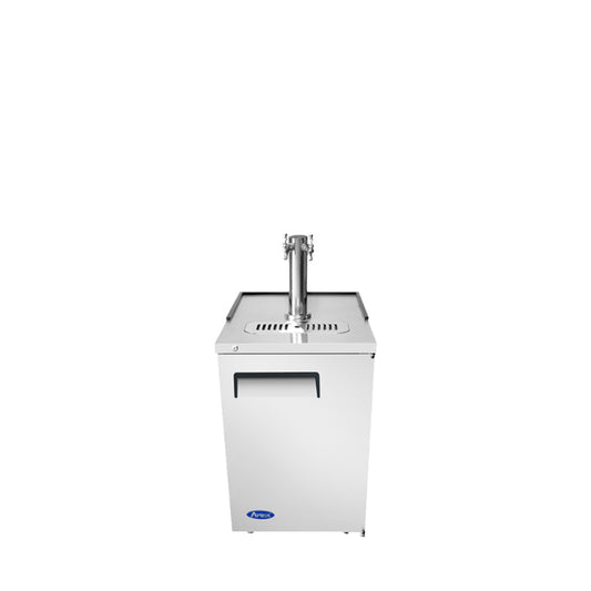 Atosa MKC23GR 23" Keg Cooler - S/S-with 1 Dual Tap Tower Dimension: 23 W * 31-1/10 D * 39-3/10 H