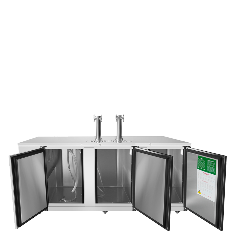 Atosa MKC90GR 90'' Keg Cooler-S/S-with 2 Dual Tap Towers