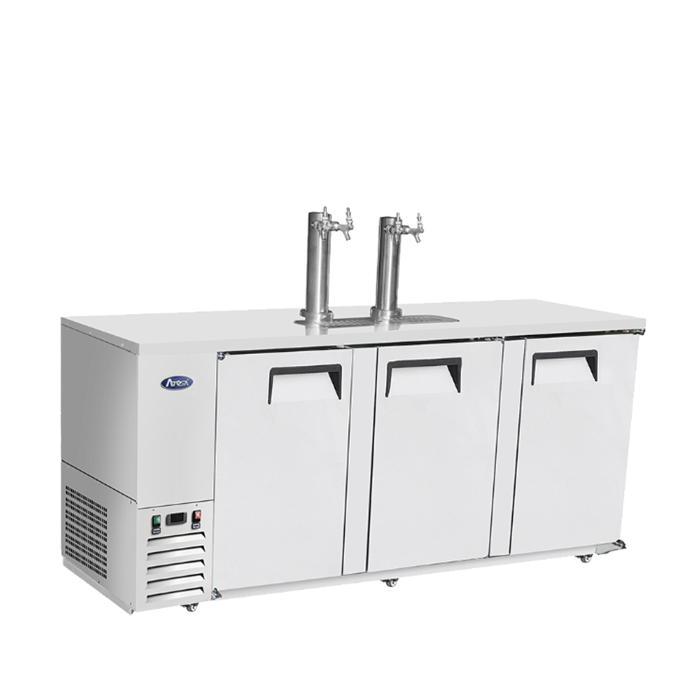 Atosa MKC90GR 90'' Keg Cooler-S/S-with 2 Dual Tap Towers
