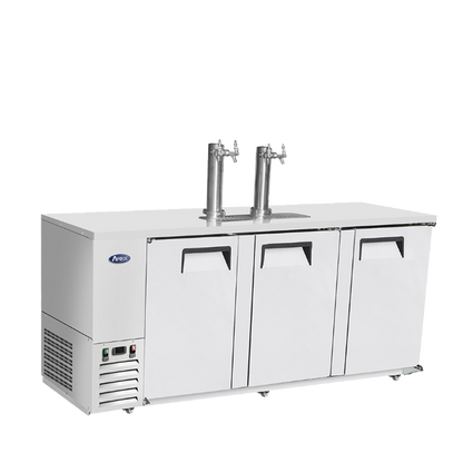 Atosa MKC90GR 90'' Keg Cooler-S/S-with 2 Dual Tap Towers