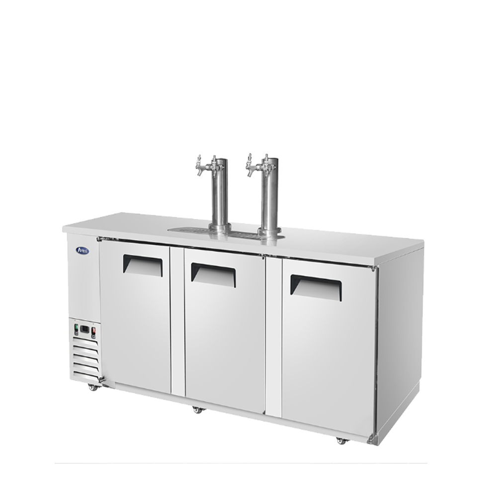 Atosa MKC90GR 90'' Keg Cooler-S/S-with 2 Dual Tap Towers