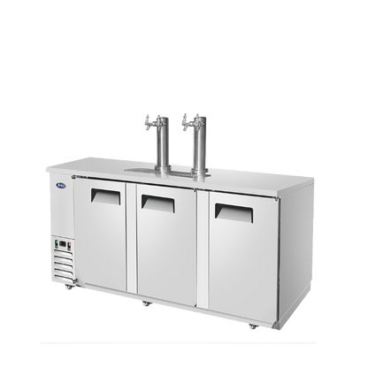 Atosa MKC90GR 90'' Keg Cooler-S/S-with 2 Dual Tap Towers
