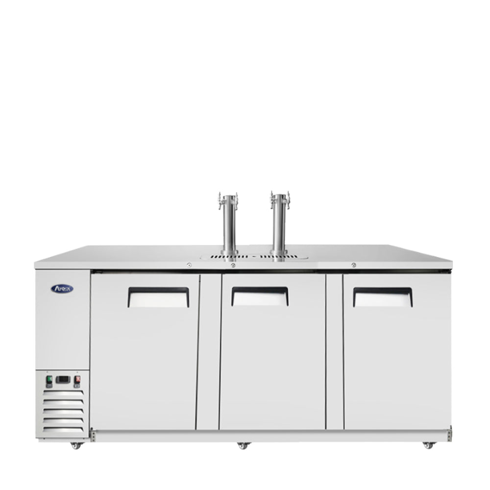 Atosa MKC90GR 90'' Keg Cooler-S/S-with 2 Dual Tap Towers