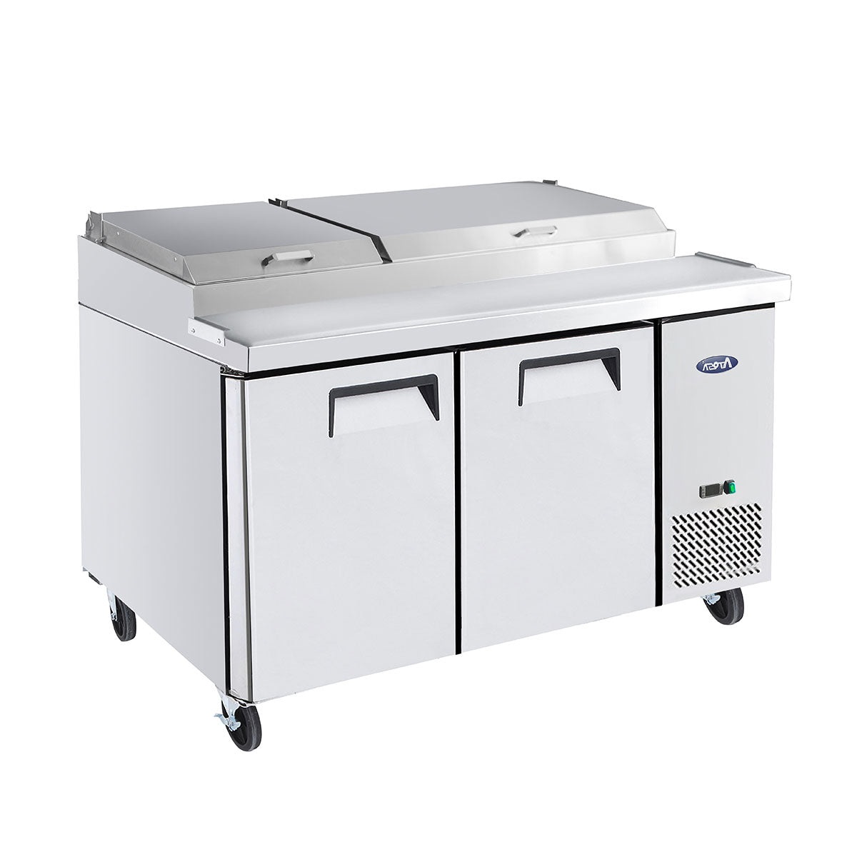 Atosa MPF8202GR 67'' Pizza Prep Table Dimensions: 67 W * 33-1/10 D * 44 H
