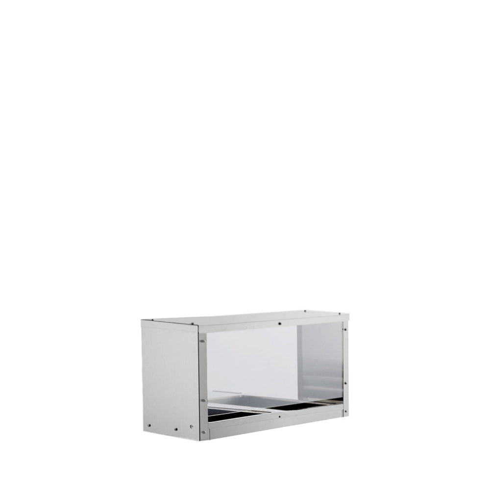 MROS2ST Overshelf/Sneezeguard 2 Wells Steam Table, SS201 American