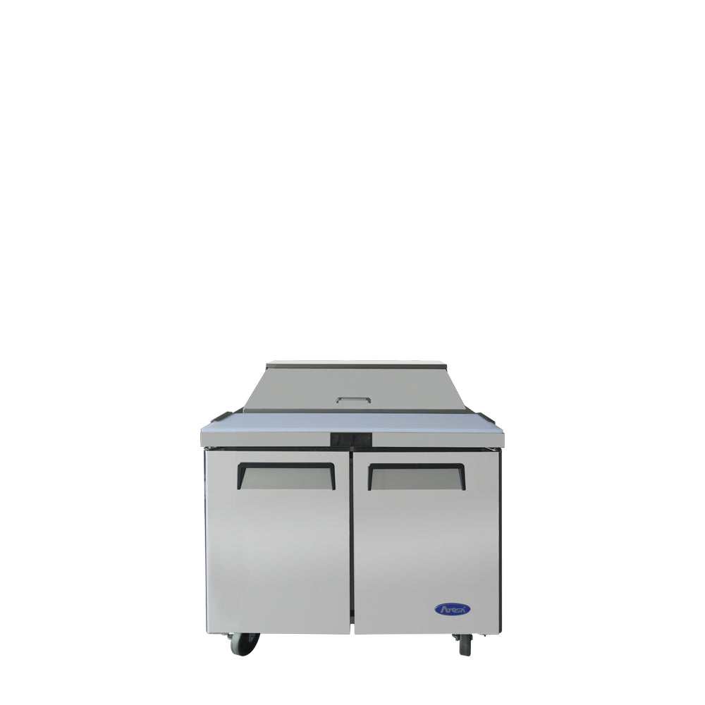Atosa MSF3610GR 36'' Sandwich Prep. Table with 10 S/S Pans Dimensions: 36-1/2 W * 30 D * 44/3/10 H