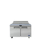 Atosa MSF8302GR 48'' Sandwich Prep. Table with 12 S/S Pans Dimensions: 48-1/5 W * 30 D * 44-3/10 H