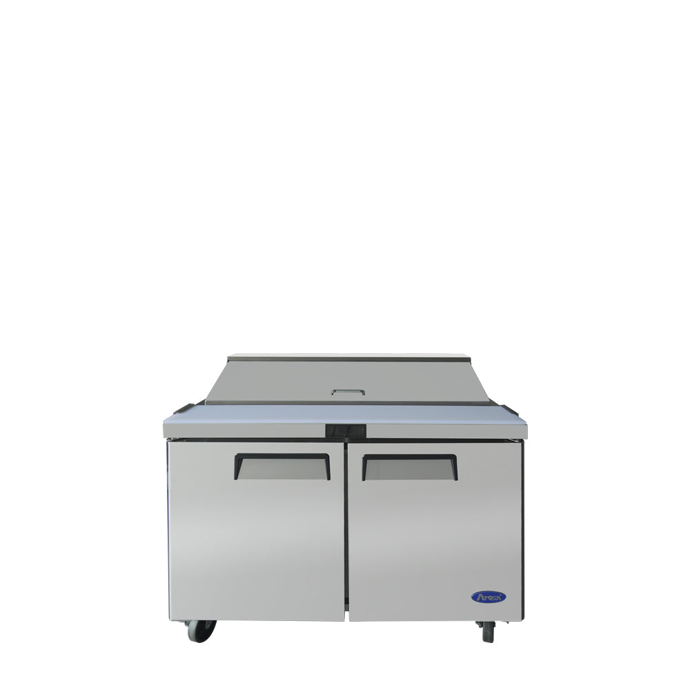 Atosa MSF8302GR 48'' Sandwich Prep. Table with 12 S/S Pans Dimensions: 48-1/5 W * 30 D * 44-3/10 H