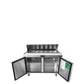 Atosa MSF8303GR 60'' Sandwich Prep. Table with 16 S/S Pans Dimensions: 60-1/5 W * 30 D * 44-3/10 H