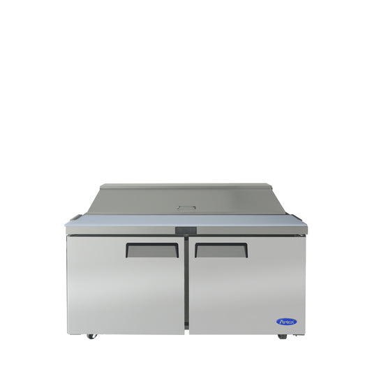 Atosa MSF8303GR 60'' Sandwich Prep. Table with 16 S/S Pans Dimensions: 60-1/5 W * 30 D * 44-3/10 H