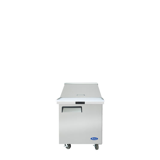 Atosa MSF8305GR 27'' Mega top Sandwich Prep. Table with 12 S/S Pans Dimensions: 27-1/2 W * 34 D * 46-3/5 H