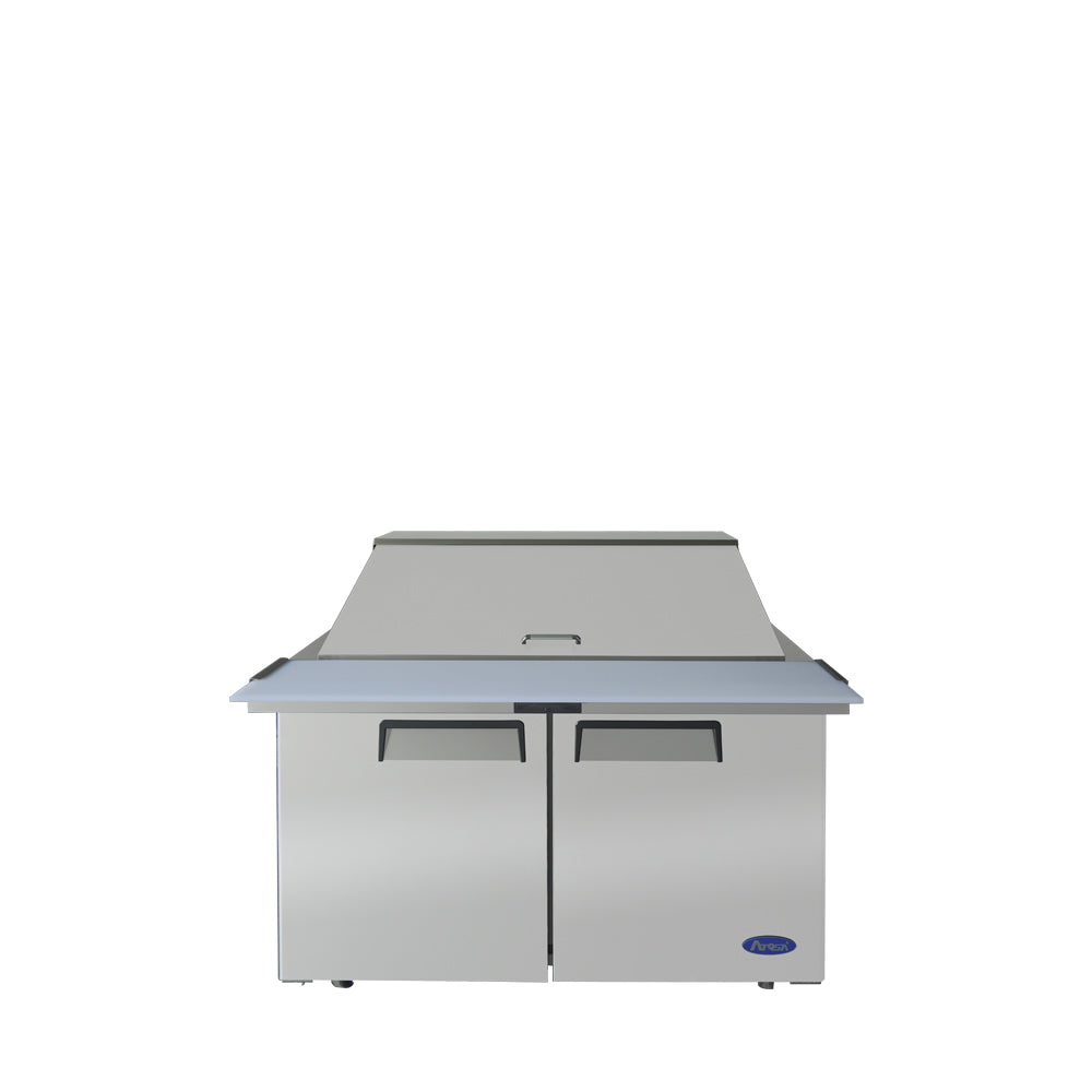 Atosa MSF8306GR 48'' Mega top Sandwich Prep. Table with 18 S/S Pans Dimensions: 48-1/5 W * 34 D * 46-3/5 H