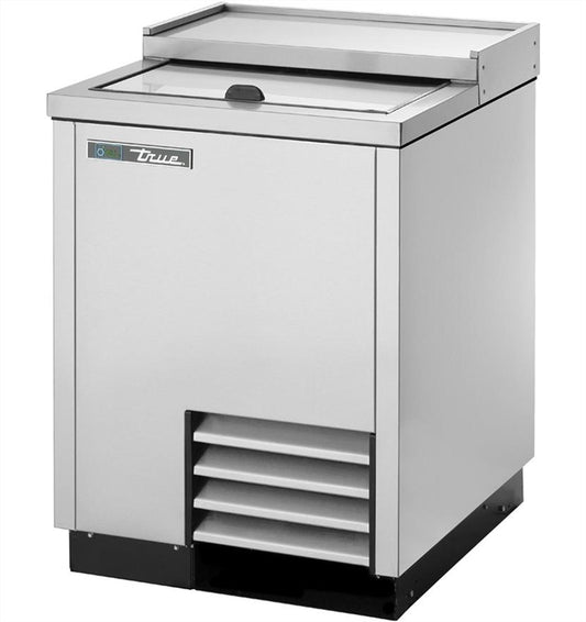 True T-24-GC-S-HC Solid Slide Lid Stainless Steel Glass and Plate Chiller/Froster