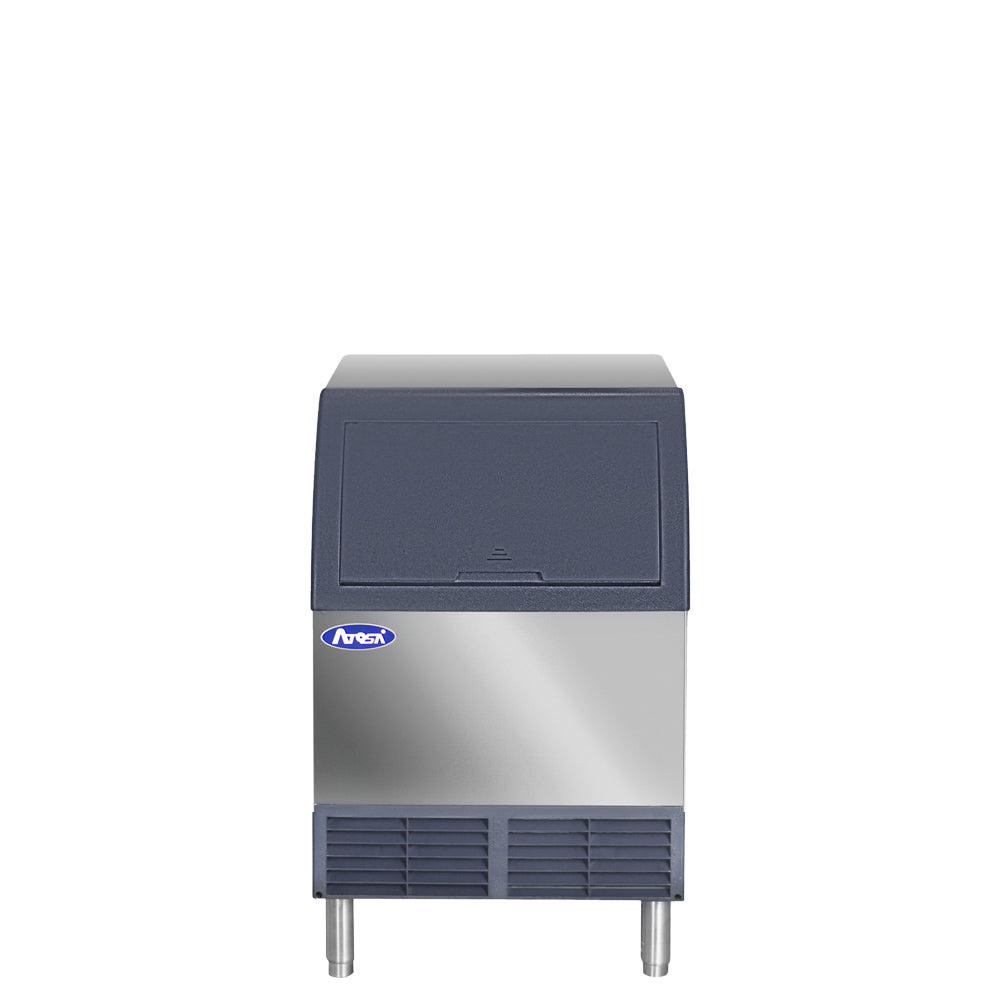 Atosa YR140-AP-161 142 lb./24hr Undercounter Ice Maker, Cube-style, Self contained w/Built-in 88 lb. storage bin w/ 3M Water Filtration System & Cartridge Standard (ICE120-S) Dimension: 23-1/2 W * 28-1/2 D * 38-3/5 H