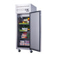 Dukers D28AR Commercial Single Door Top Mount Refrigerator in Stainless Steel