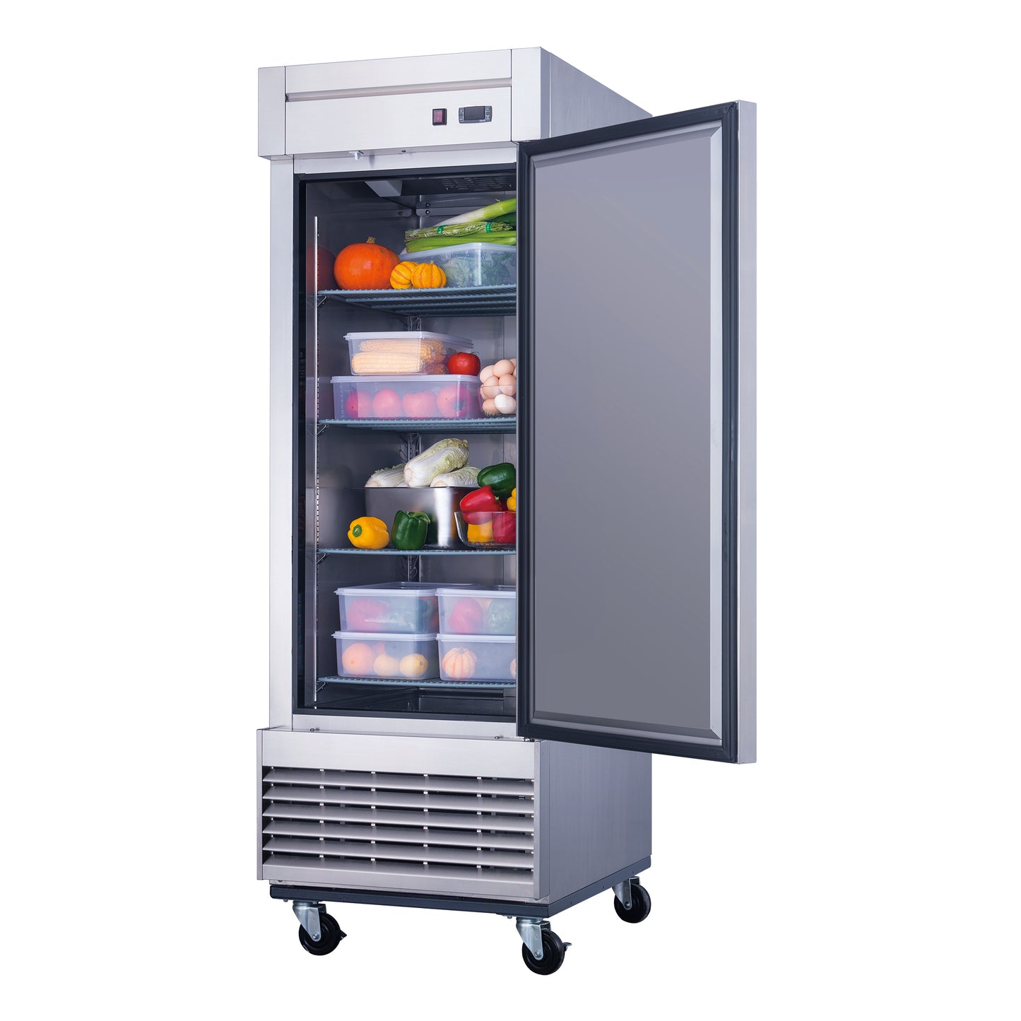 Dukers D28F Single Door Commercial Freezer in Stainless Steel