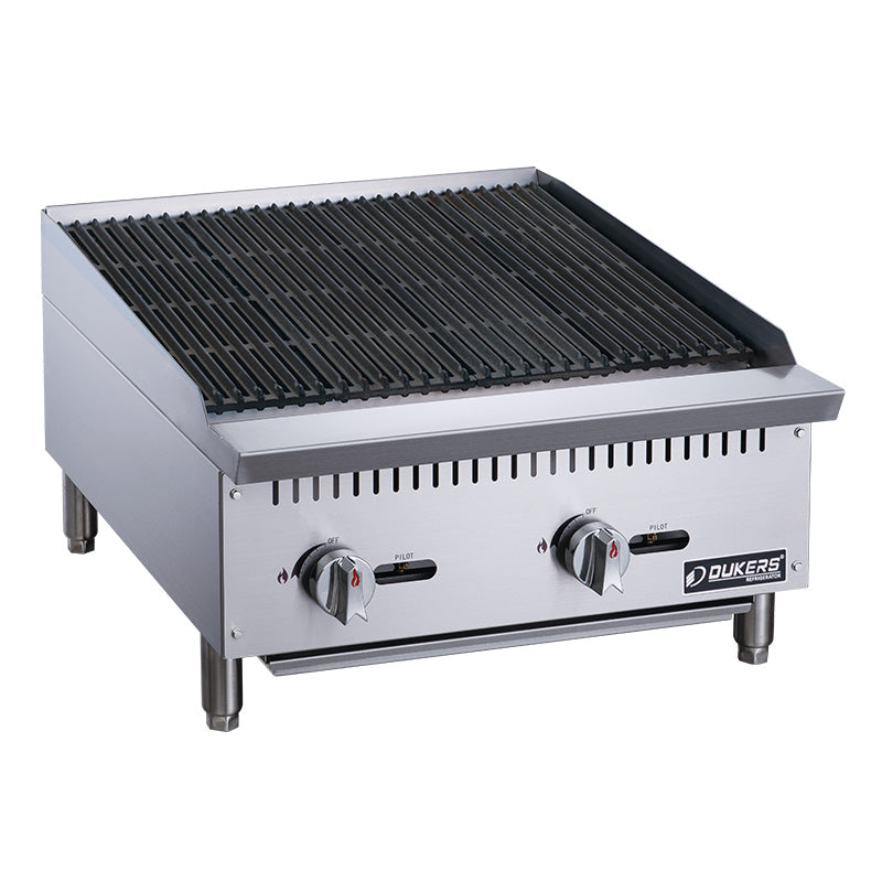 Dukers DCCB24 24 in. W Countertop Charbroiler