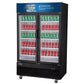 Dukers DSM-33R Commercial Glass Swing 2-Door Merchandiser Refrigerator