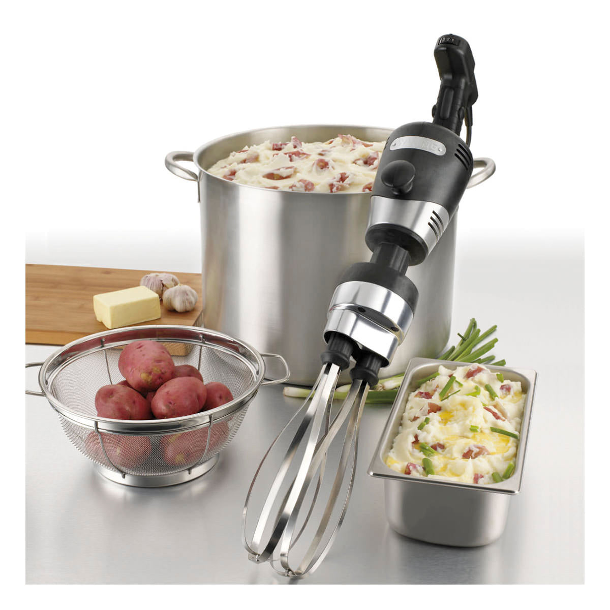 Waring WSBPPWA Heavy-Duty Big Stik® with Stainless Steel Whisk Attachment